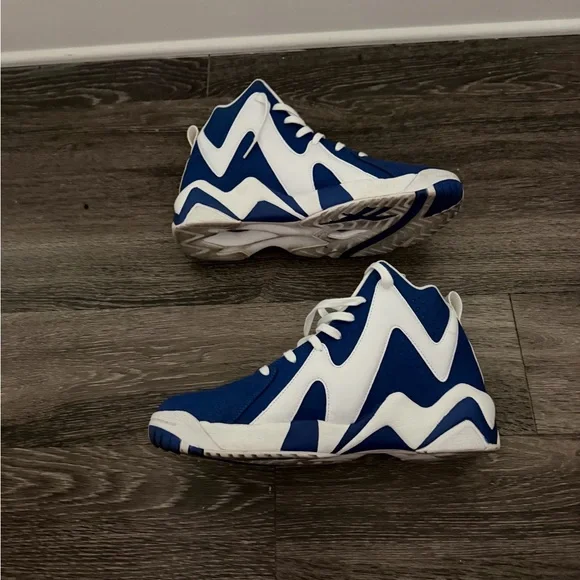 Reebok Classic Blue and White Sneakers